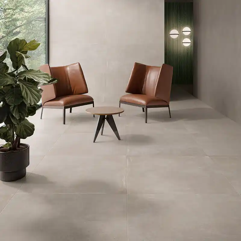 Gratis Retour Noord White - Gres effetto cemento industriale 60x120 rettificato