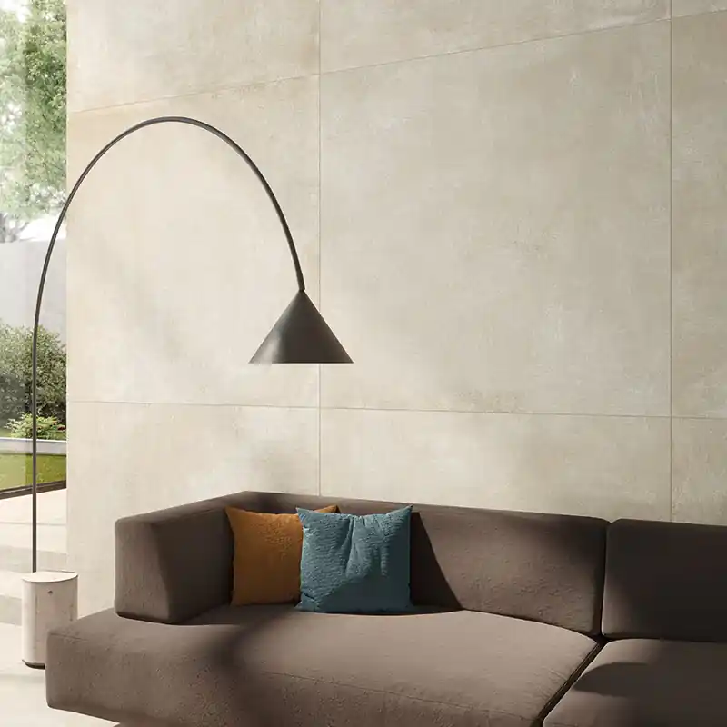 Noord Ivory - Gres effetto cemento industriale 60x60 rettificato Favoriet