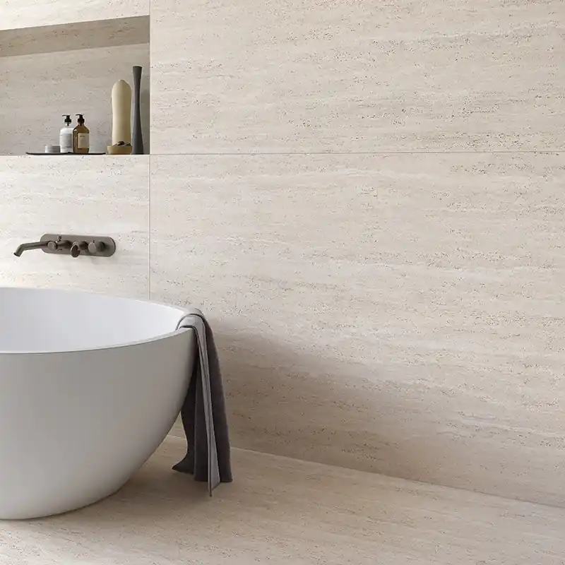 Populair Omnia Tivoli Ivory - Gres porcellanato effetto pietra 60x120 rettificato