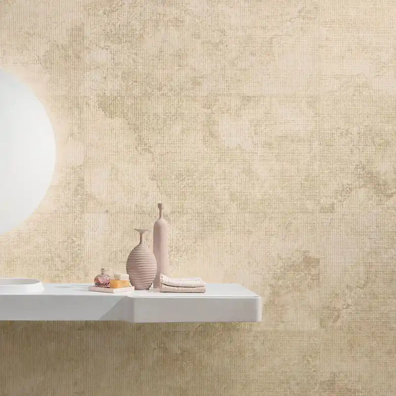 Direct Verzonden Omnia Rapolano Beige Crossing 3D - Gres effetto pietra rigato 60x120