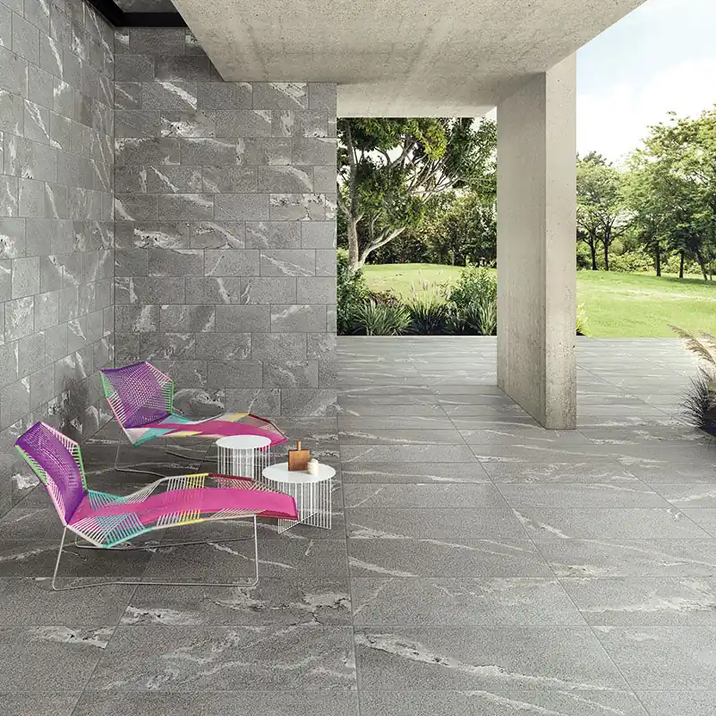 Percorsi Frame Gneiss Grey R10 - Gres Porcellanato effetto pietra 60x120 Rettificato Finale Uitverkoop