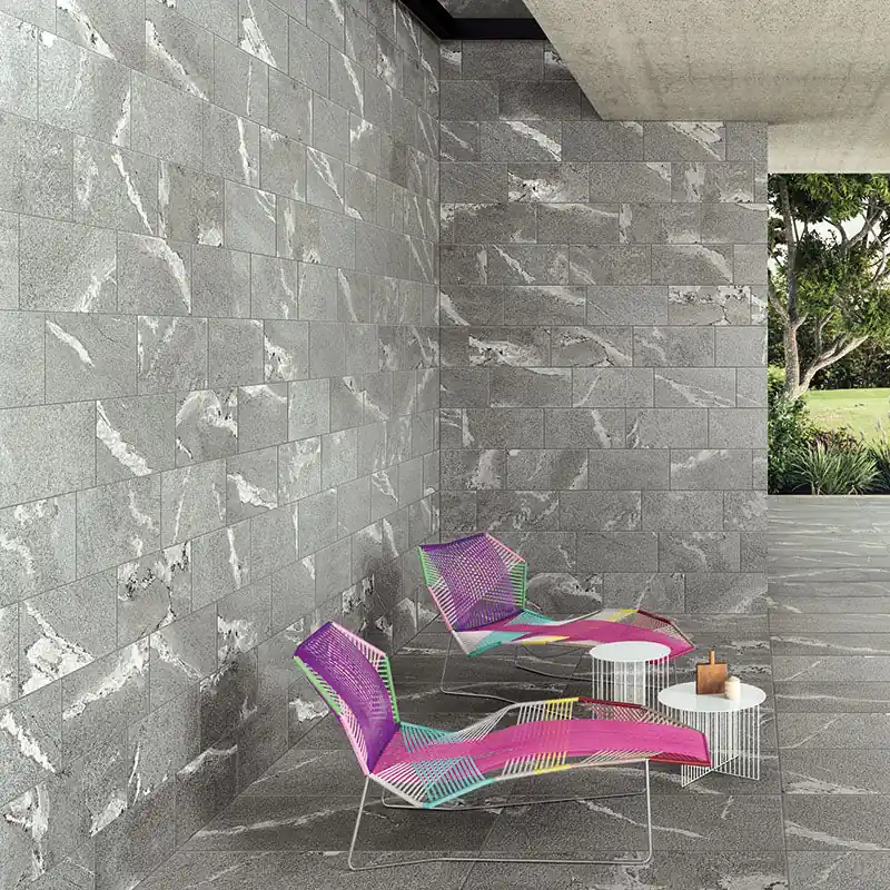 Direct Verzonden Percorsi Frame Gneiss Grey R10 - Gres Porcellanato effetto pietra 30x60 Rettificato
