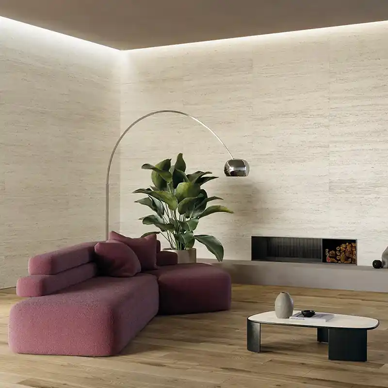 Trevi Ivory - Gres porcellanato effetto travertino 60x120 rettificato Voordeelprijs