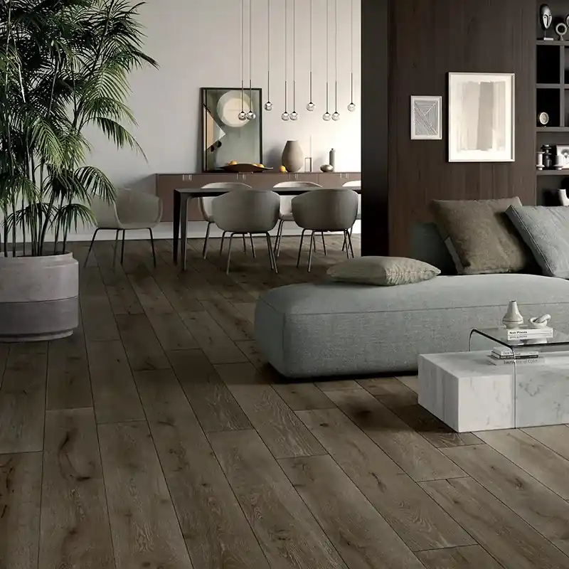 Unica Brown - Gres Porcellanato Effetto Legno 20x120 Rettificato Merkproduct