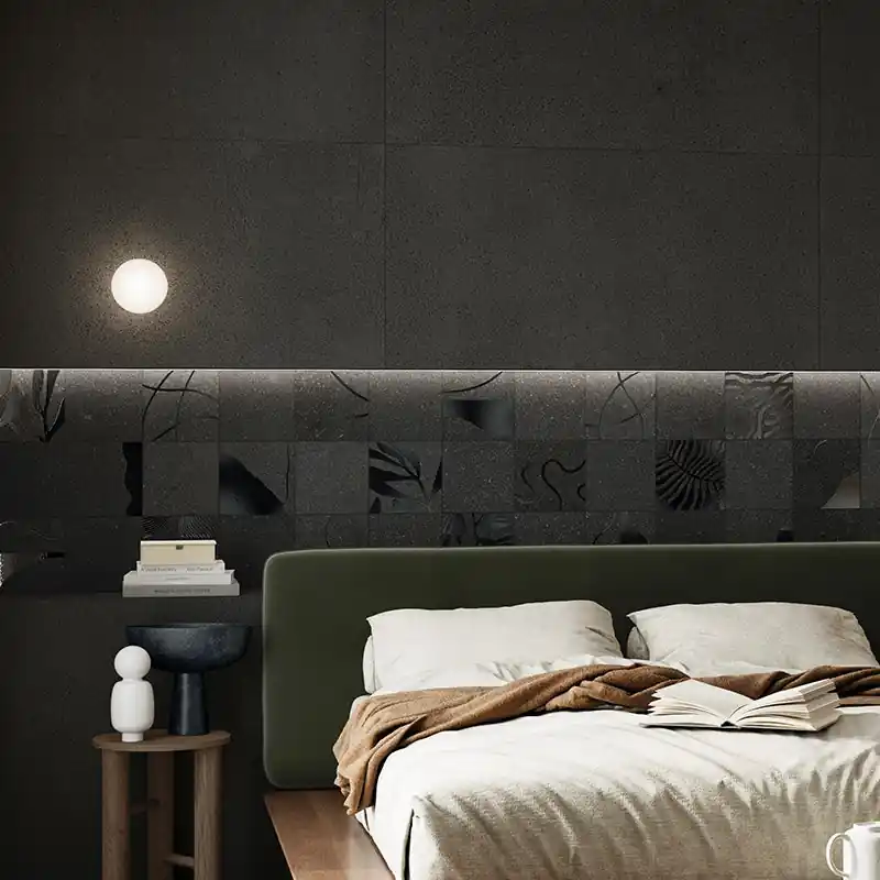 Populair Lavica Black - Gres effetto pietra lavica vellutato 60x120 rettificato