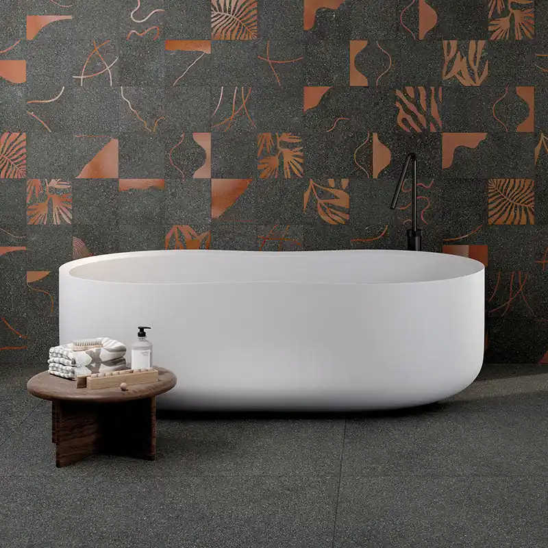 Lavica Vulcano Anthracite - Gres effetto pietra decorato astratto 20x20 rettificato Beste Prijs