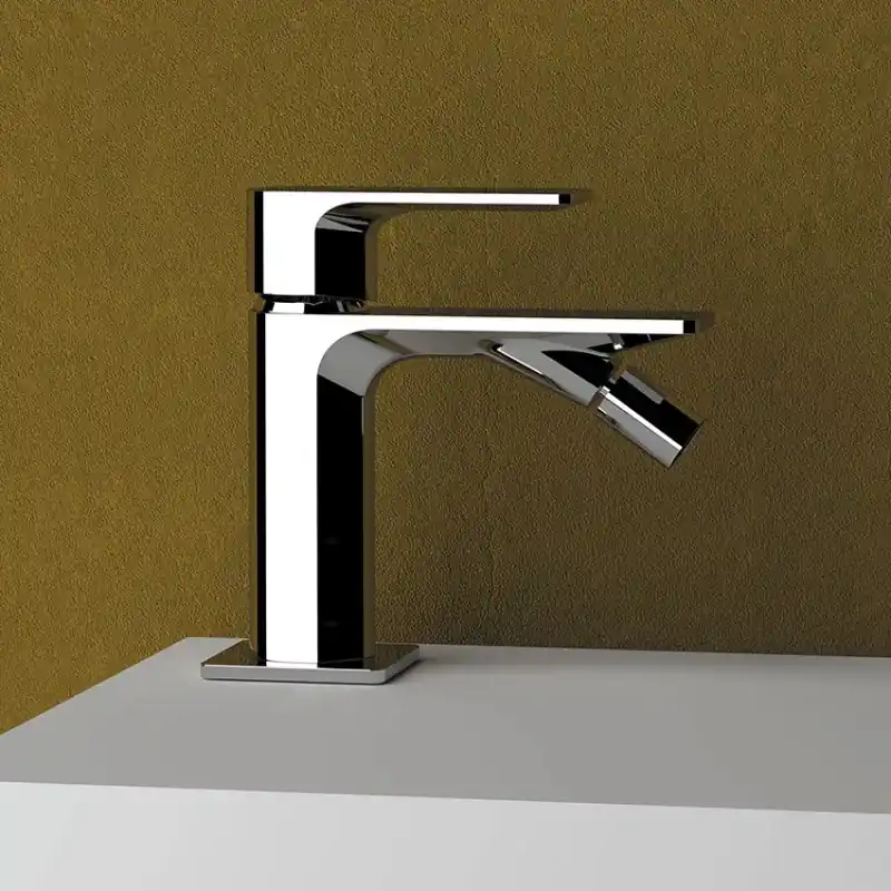 Ambition - Miscelatore per bidet con scarico dal design moderno e sofisticato Korting