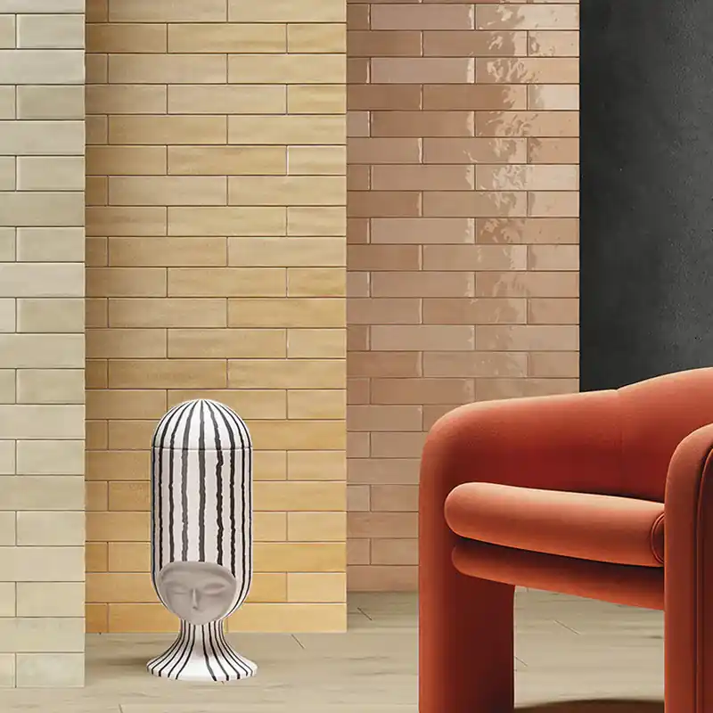 Korting Soft Amber Matt - Gres Porcellanato Effetto Mattoncino Opaco 7.5x30
