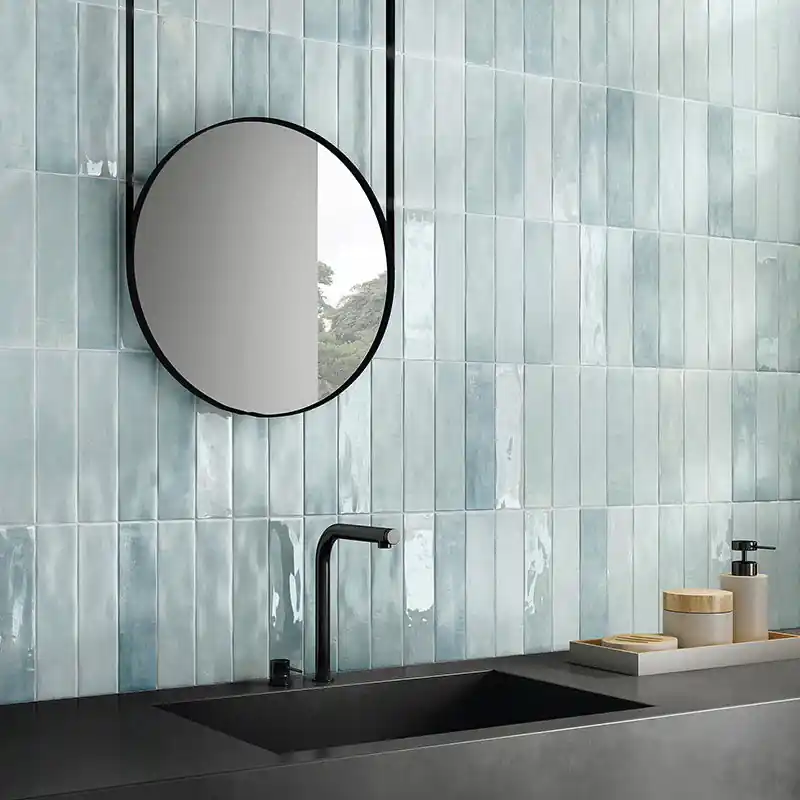 Must-Have Soft Sky Glossy - Gres Porcellanato Effetto Mattoncino Lucido 7.5x30