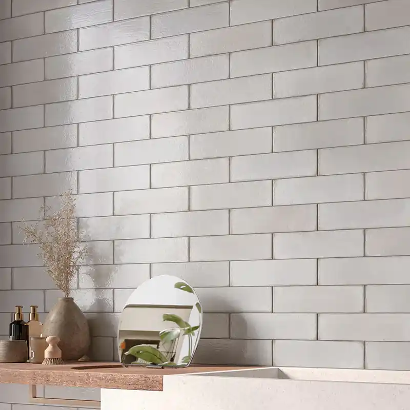 Uptown White - Gres Porcellanato Effetto Mattoncino Lucido 7.5x30 Goedkoop