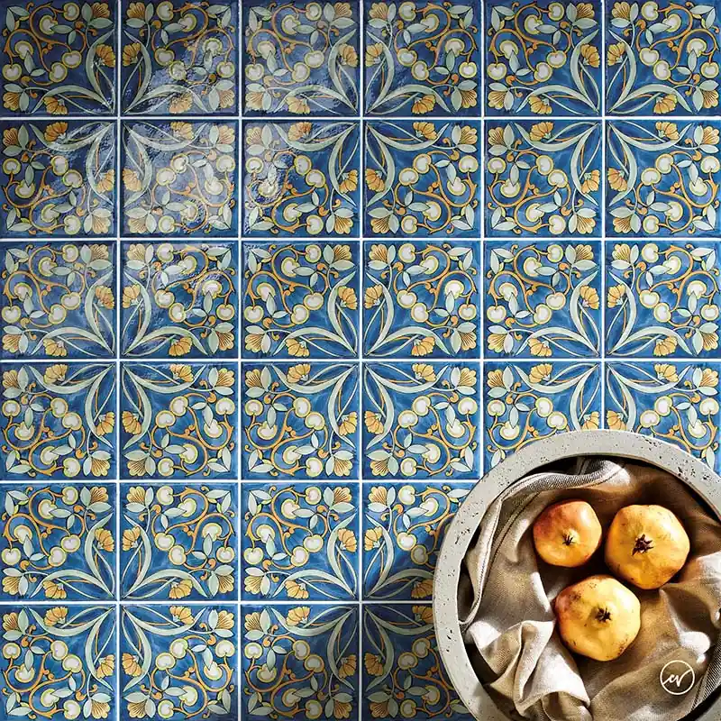 Nu Kopen Maioliche 1 - Gres Porcellanato Decorato 15x15 Stile Vietri