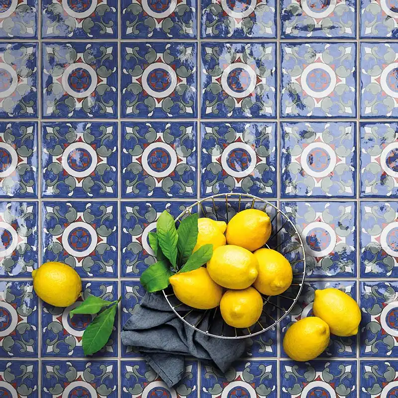 Beperkte Voorraad Amalfi 1 - Gres Porcellanato Effetto Maioliche 15x15 Stile Vietri
