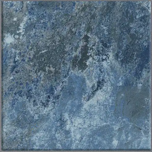 Crystal Blue Antiscivolo R11 - Gres Effetto Pietra Lucido per Esterni 15x15 Koopje