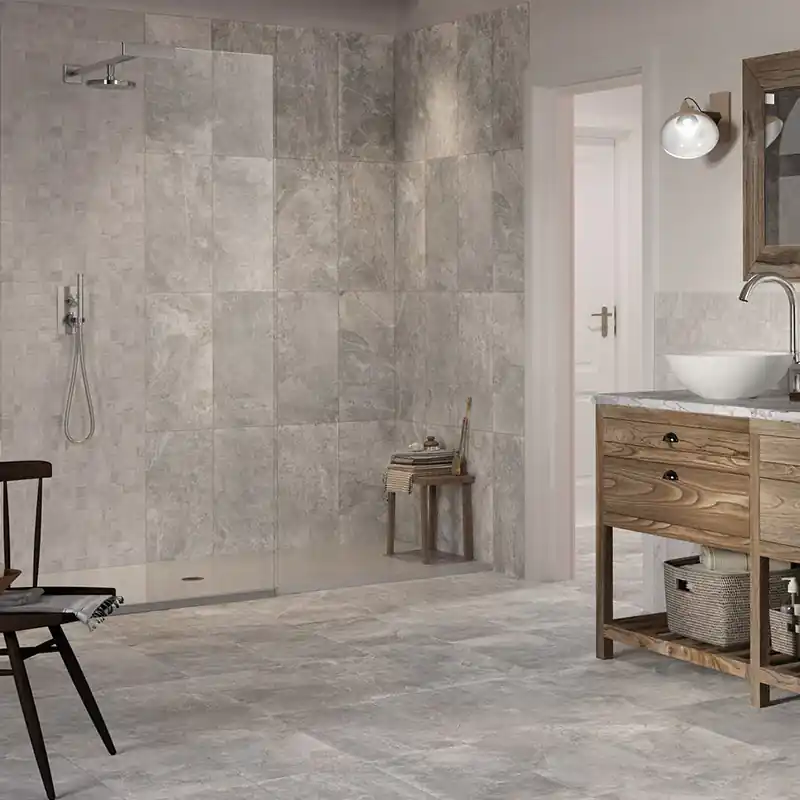 Ardesie Grey - Gres effetto pietra ardesia opaco 60x120 rettificato Premium