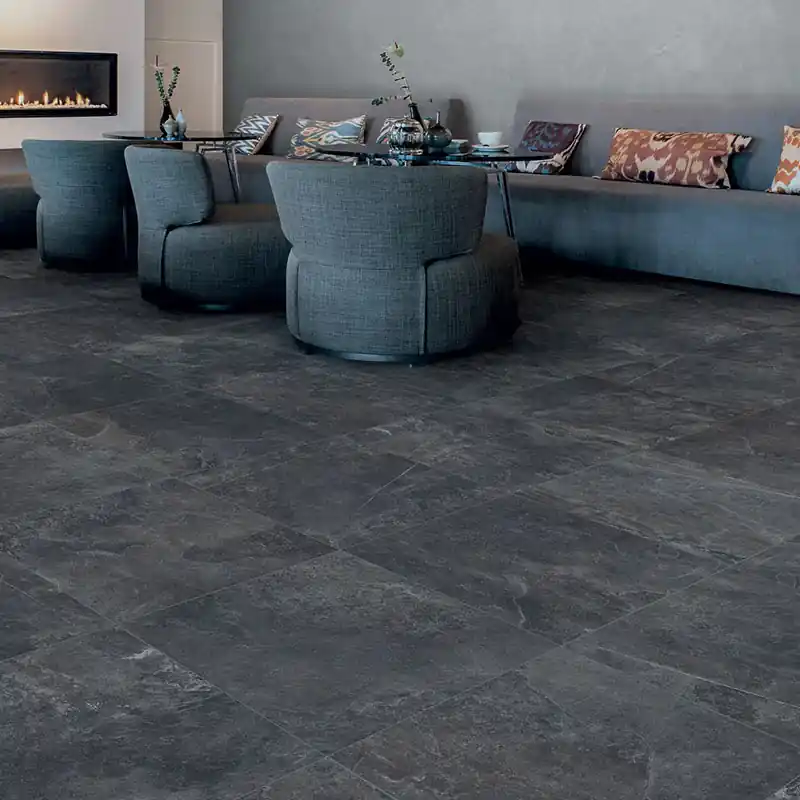 Koopje Ardesie Dark - Gres effetto pietra ardesia opaco 30x60 Naturale