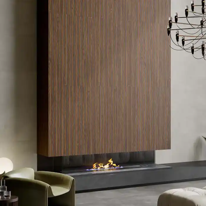 Betrouwbaar Cannè 3D Nut Black - Gres Effetto Legno Rigato Cannettato 60x120 Rettificato