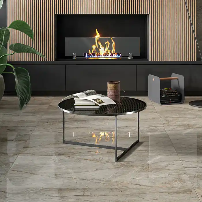 Canova Oxford Grey - Gres Effetto Marmo Lucido 120x120 Rettificato Op = Op