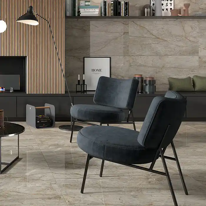 Aanbieding Canova Oxford Grey - Gres Effetto Marmo Lucido 60x120 Rettificato