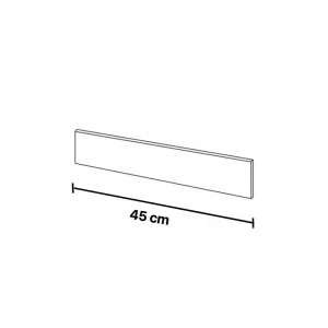 Battiscopa in Gres Porcellanato 8x45 cm Bordo Naturale Gratis Retour