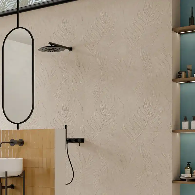 Lutezia Senna Taupe - Gres Decorato Floreale a Rilievo 60x120 Rettificato Laatste Versie