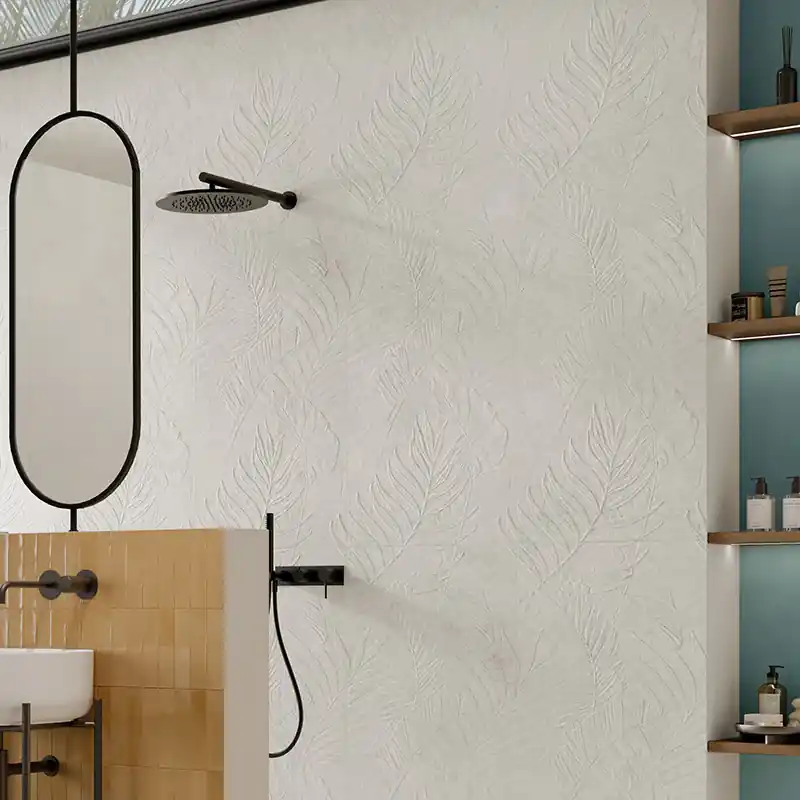 Lutezia Senna Grey - Gres Decorato Floreale a Rilievo 60x120 Rettificato Favoriet