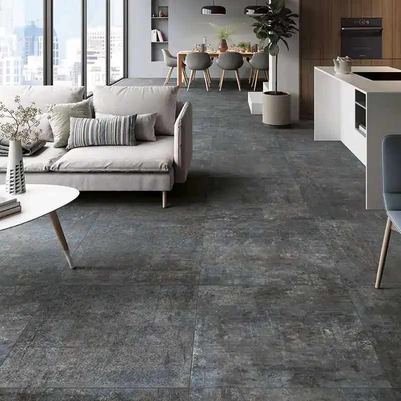 Murales Dark - Gres Effetto Cemento Graffiato Opaco 80x80 Rettificato Gereduceerde Prijs