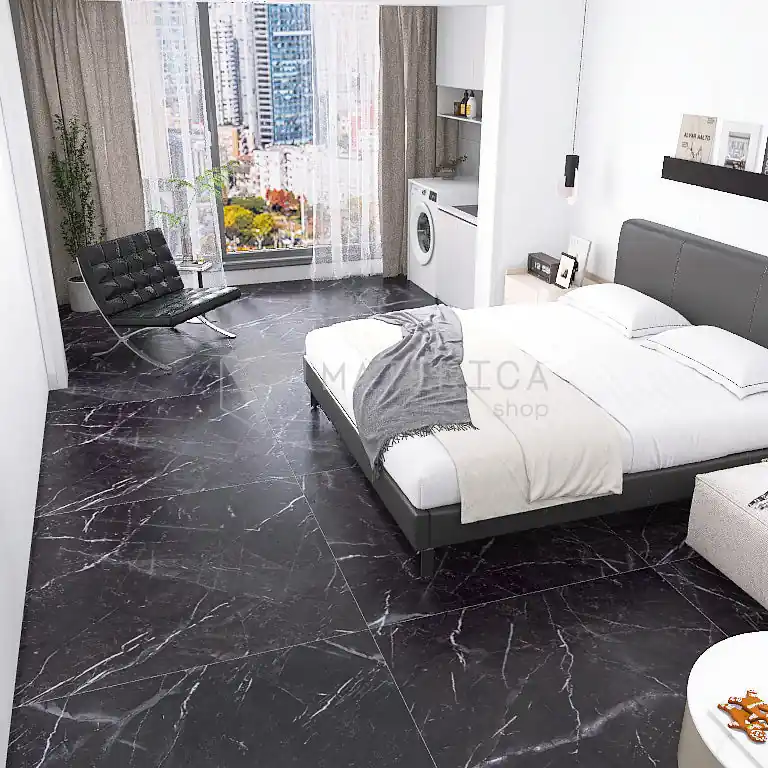 Hete Deal La Marmoteca Marquinia Black Lux - Gres Effetto Marmo Lucido 120x120