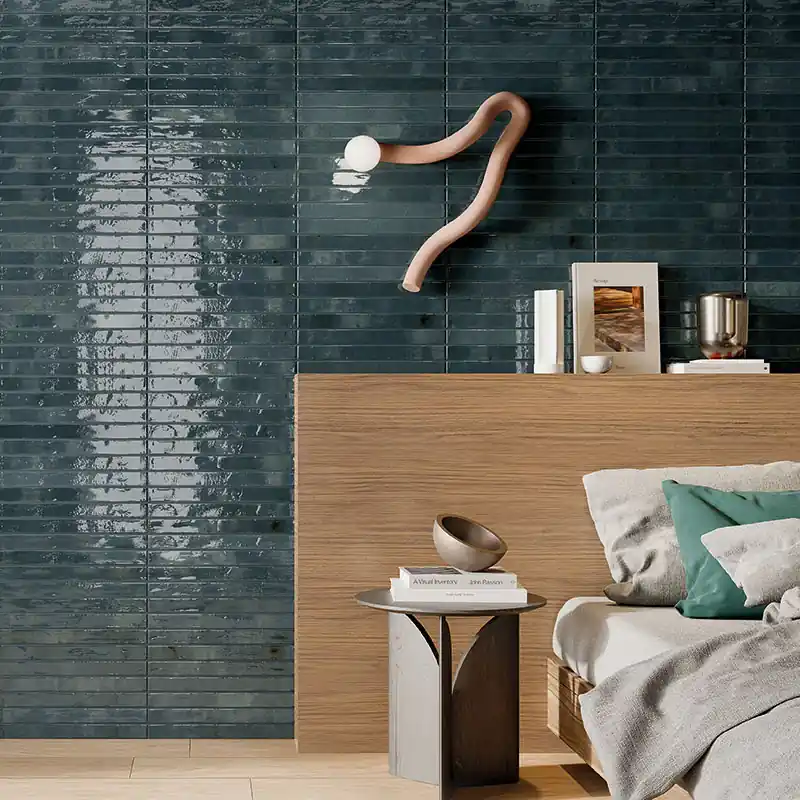 Lage Prijs Colors Brick Blue - Gres Effetto Mattoncino Lucido 5x45