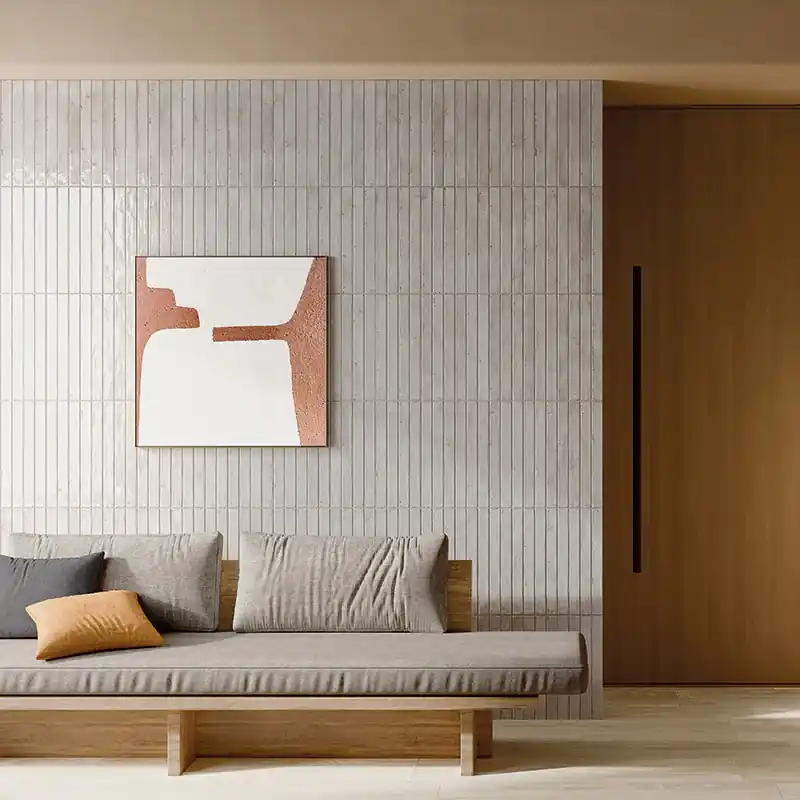 Premium Colors Brick Light Grey - Gres Effetto Mattoncino Lucido 5x45