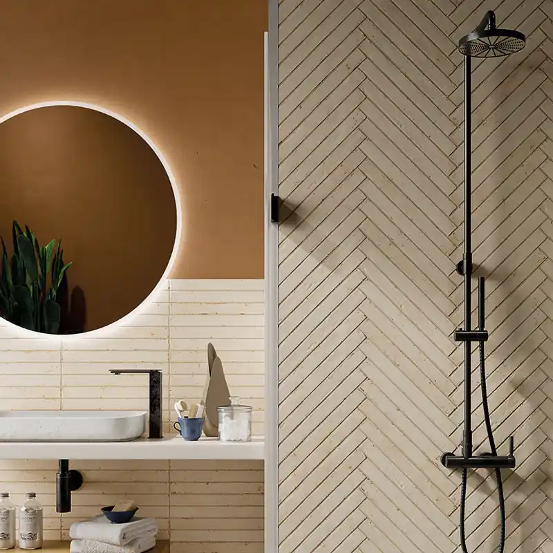 Graffiti Ivory - Gres Effetto Mattoncino Opaco 5x45 Exclusieve Aanbieding