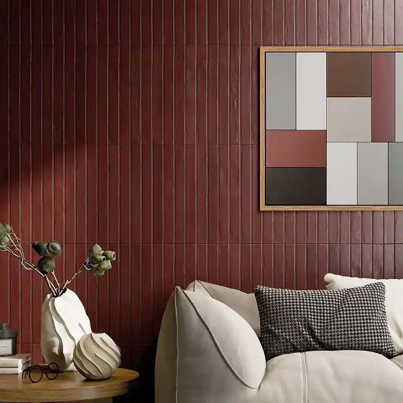 Graffiti Red - Gres Effetto Mattoncino Opaco 5x45 Speciale Aanbieding