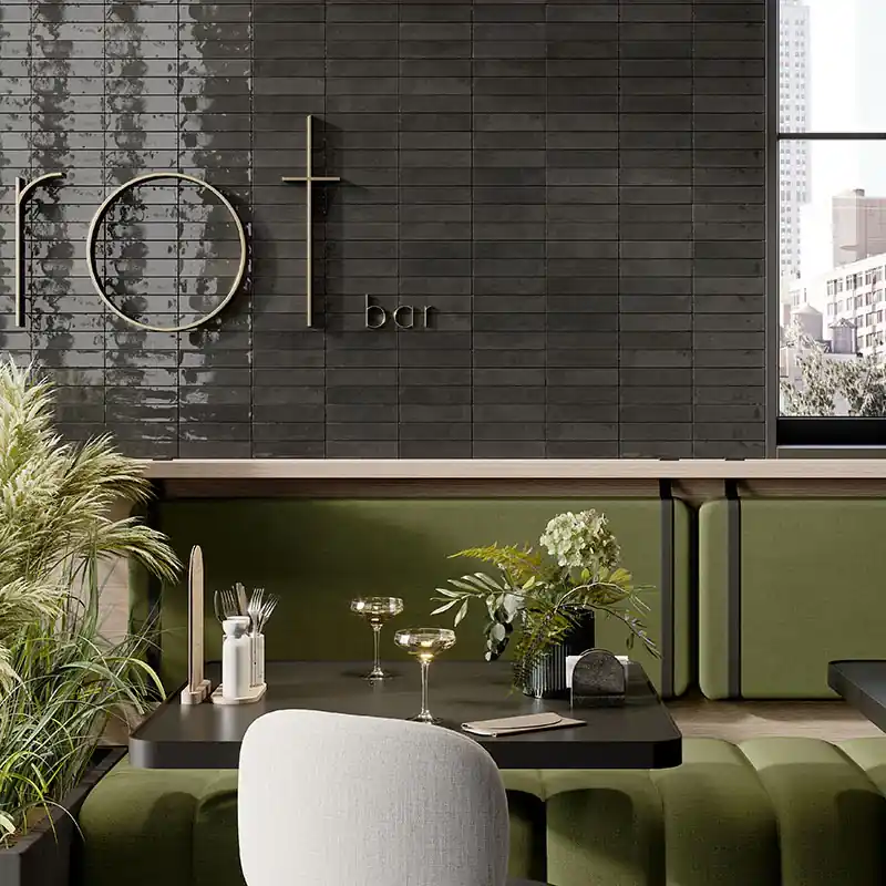Marrakech Black - Gres Effetto Mattoncino Lucido 5x20 Lage Prijs