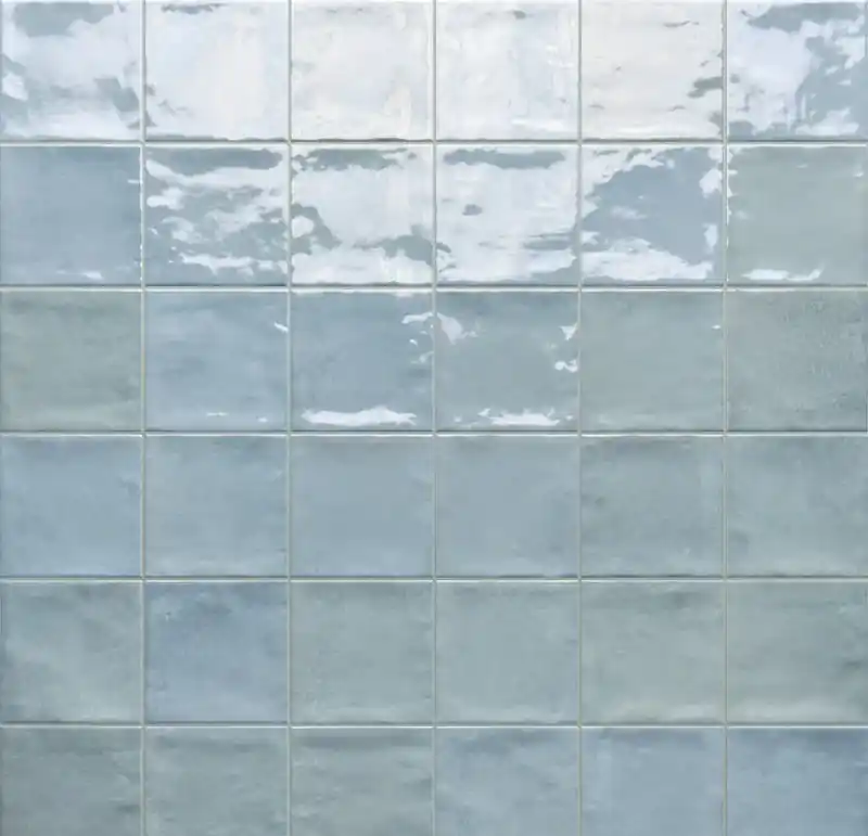 Marrakech Light Blue -Piastrella in Gres Porcellanato Lucido 10x10 Actieprijs