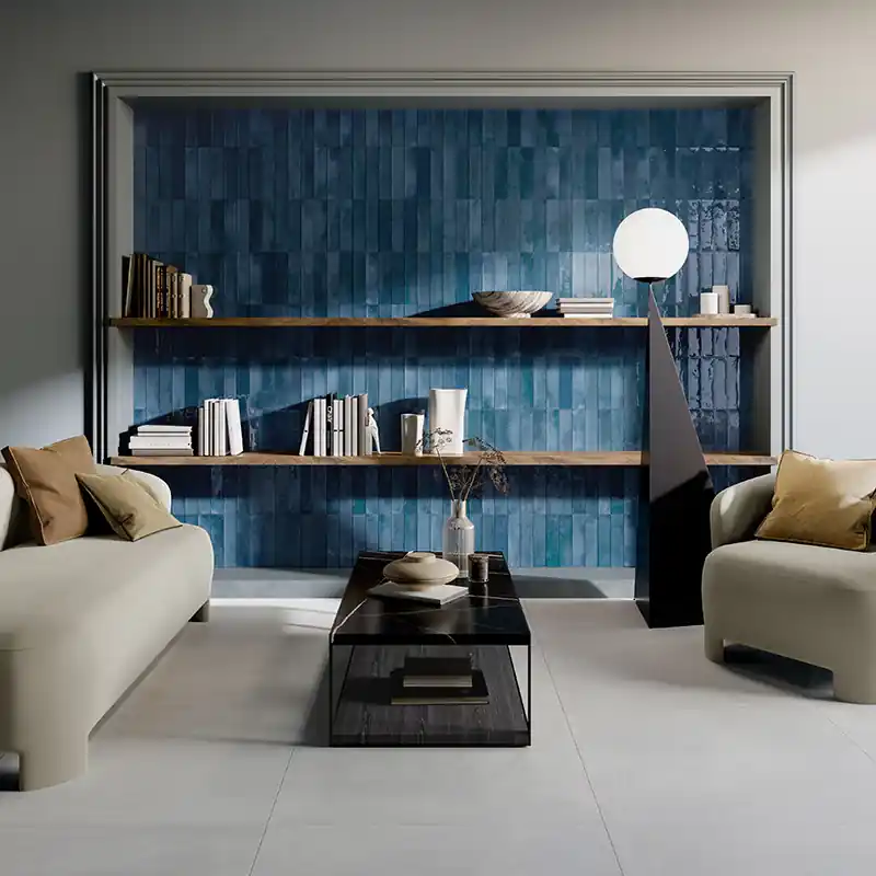 Speciale Aanbieding Mojave Blu - Gres Effetto Mattoncino Lucido 6x25