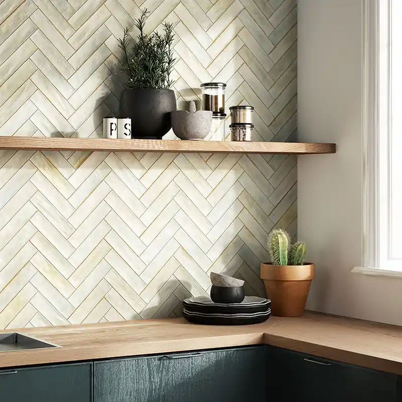 Betaalbaar Noho Sage - Gres Effetto Mattoncino Opaco 6x25