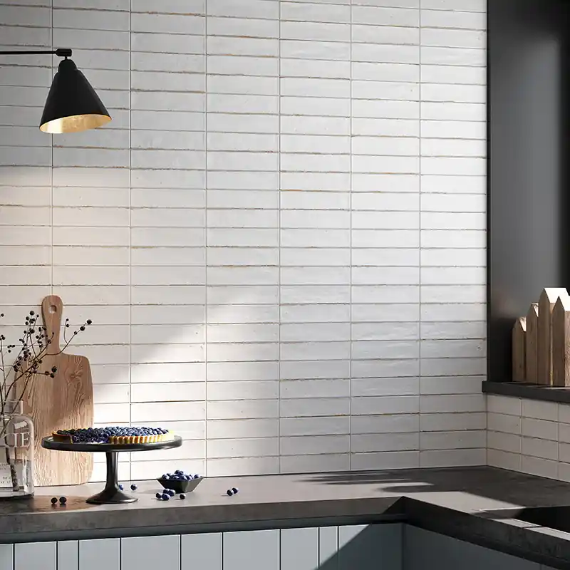 Noho White - Gres Effetto Mattoncino Opaco 6x25 Seizoensaanbieding