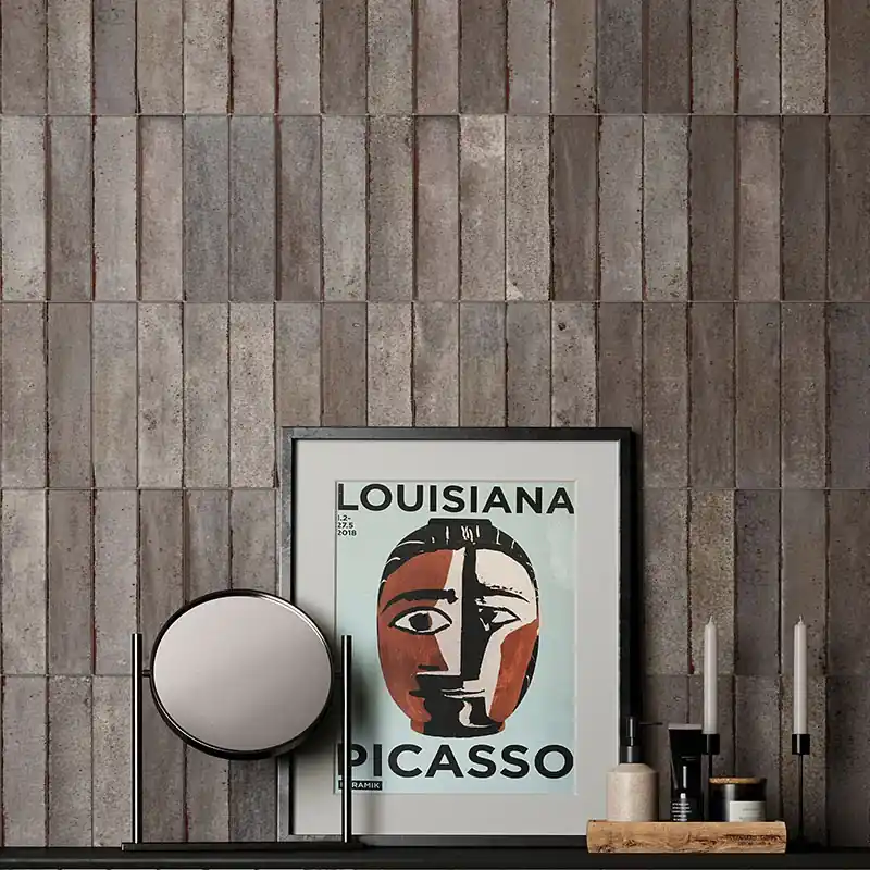 Noho Taupe - Gres Effetto Mattoncino Opaco 6x25 Seizoensaanbieding