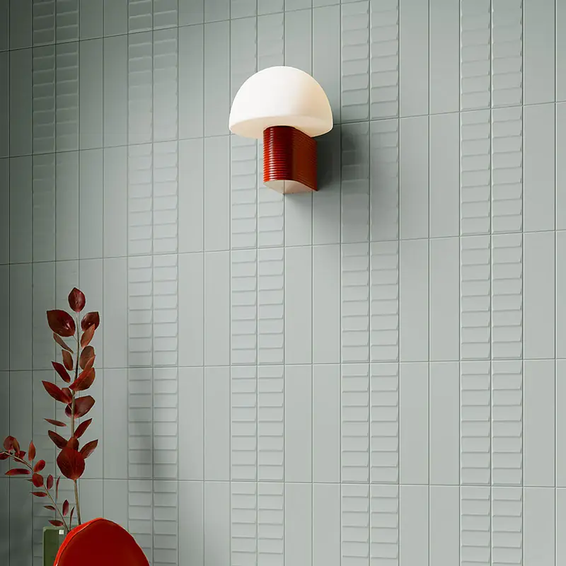 Beperkte Voorraad Volume Ladder Light Blue - Gres Effetto Mattoncino Opaco 6x25