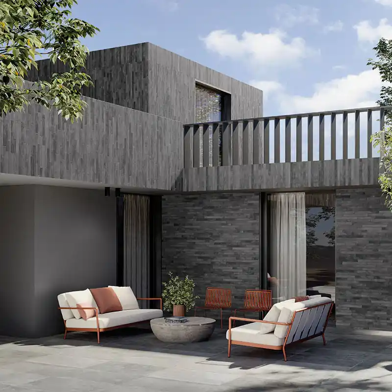 Nolita Charcoal - Gres Effetto Mattoncino Opaco 5x45 Finale Uitverkoop