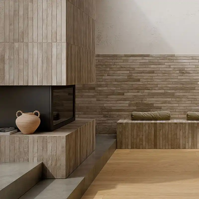 Lage Kosten Nolita Mud - Gres Effetto Mattoncino Opaco 5x45