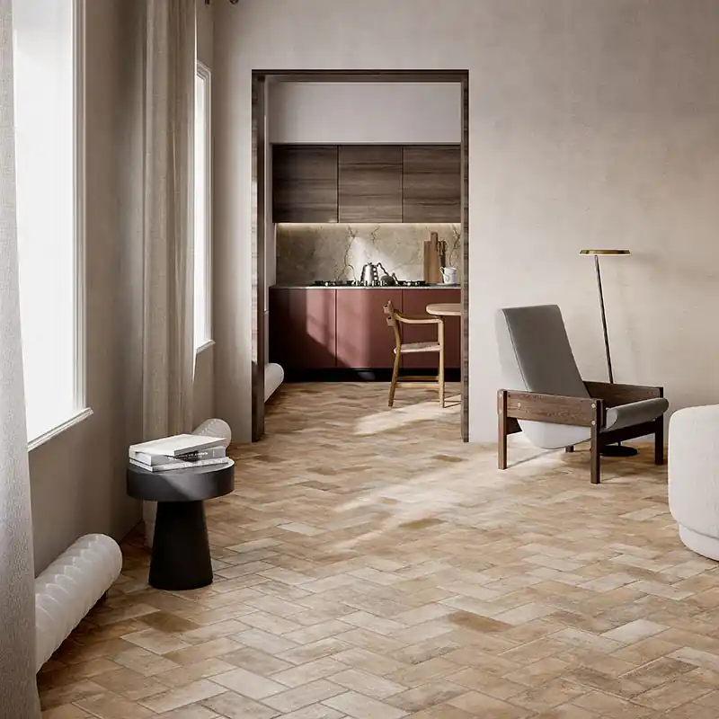 Recovery Stone Beige - Gres Porcellanato Effetto Cotto 13x25 Nieuw