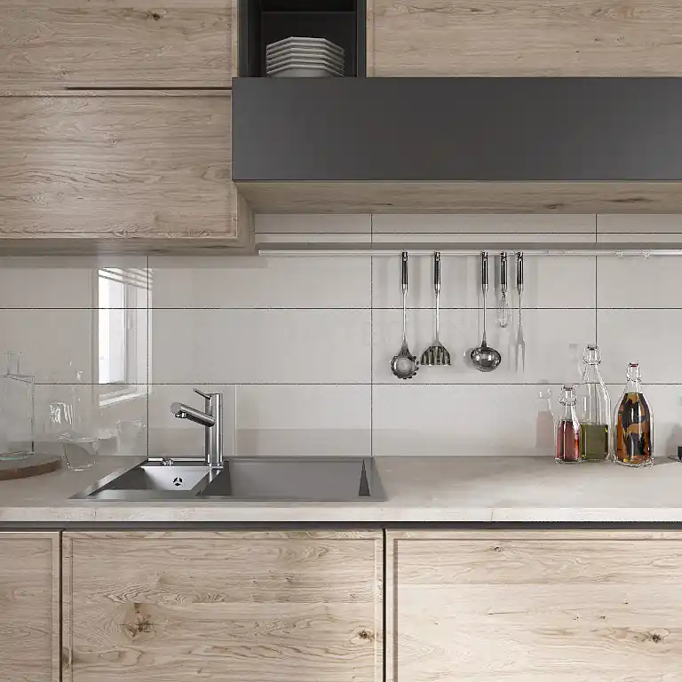 Piastrelle a Rilievo Bianco Lucido - Rivestimento Bagno 20x60 SCONTATO Populair
