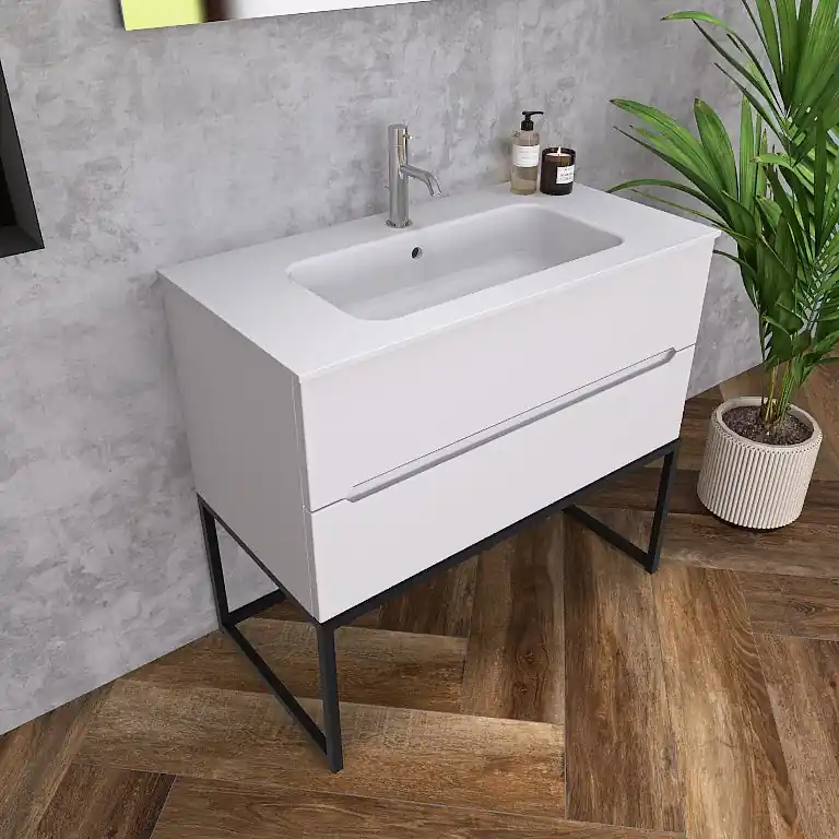 Aanbieding Pandora 07 - Mobile da Bagno a Terra con Elementi a Giorno