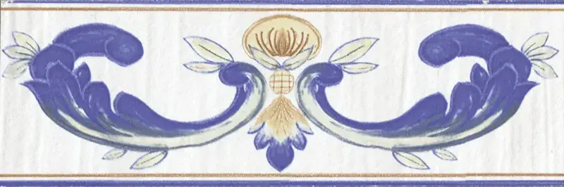 Must-Have Cotto Mediterraneo Fascia Capri - Fascia decorata in stile Vietrese 11x34