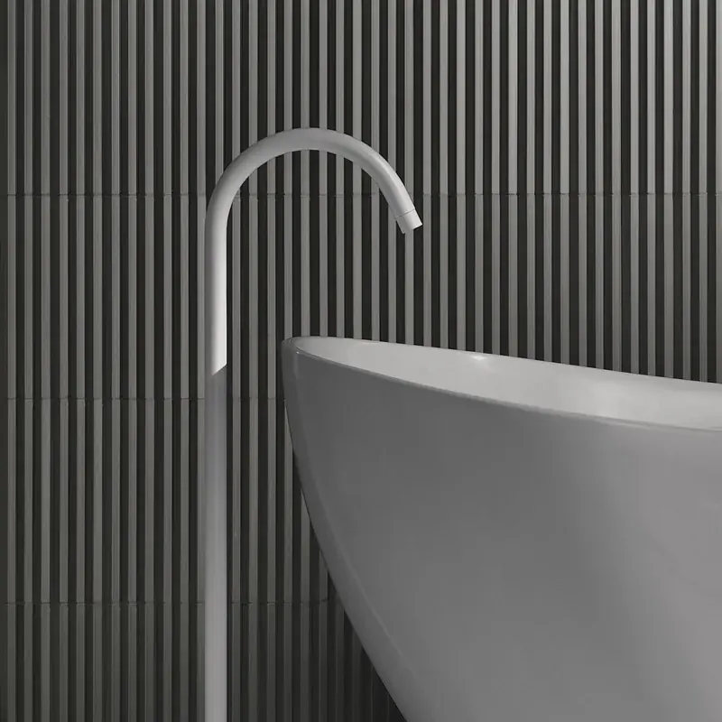 Abacus 3D Charcoal - Rivestimento Colorato Effetto KitKat a Rilievo 7,5x30 Beperkt Aanbod