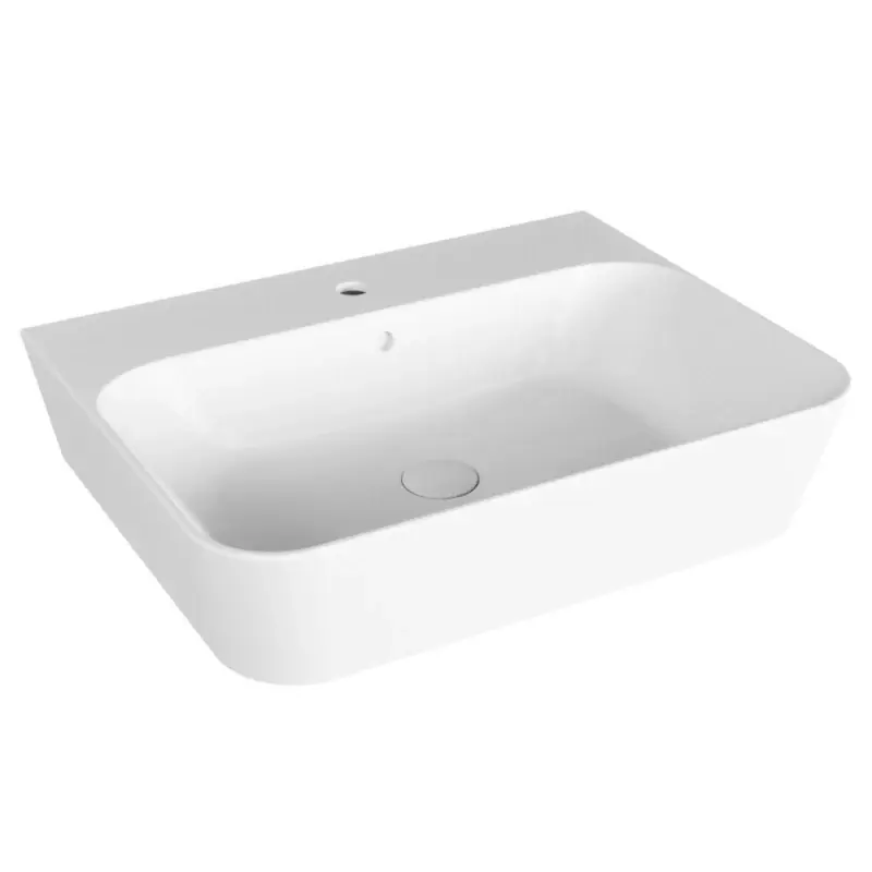 Lage Kosten Linea - Lavabo sospeso o da appoggio 65 x 50 dal design nordico