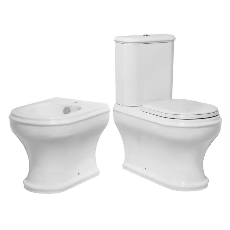 Seizoensaanbieding Stile - Coppia di Sanitari in Stile Classico con Vaso Monoblocco