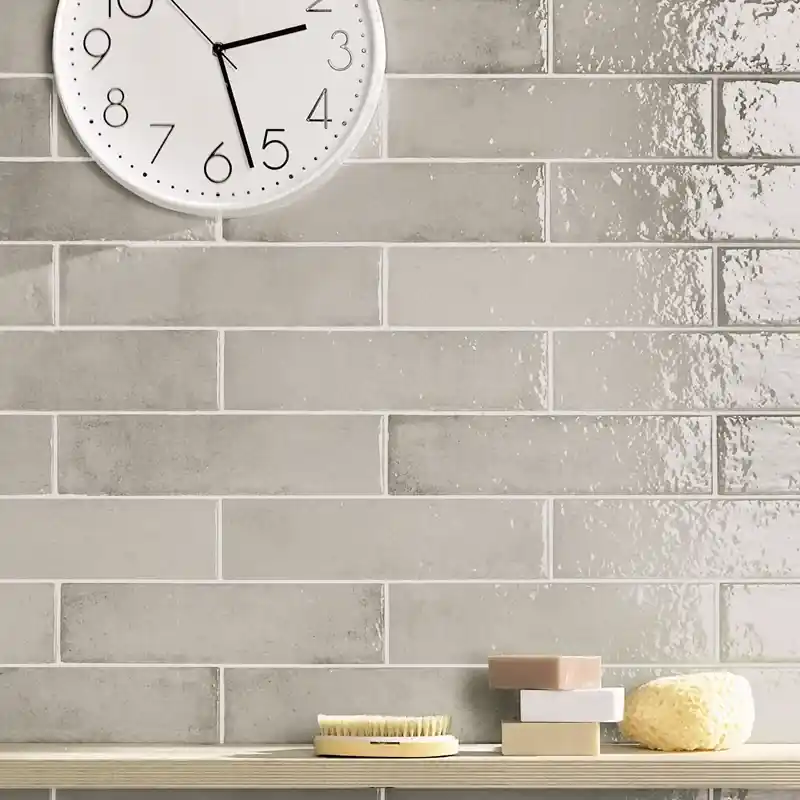 Populair Oxida Brick Clay - Rivestimento In Gres Porcellanato Lucido Effetto Mattoncino 7,5x30