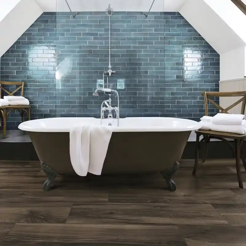 Goedkoop Oxida Brick Blue - Rivestimento In Gres Porcellanato Lucido Effetto Mattoncino 7,5x30