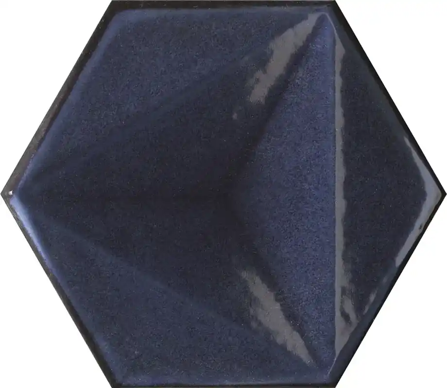 Karma Hexagon Blu – Rivestimento Ceramico Esagonale Lucido 15x17 Fabrieksprijs
